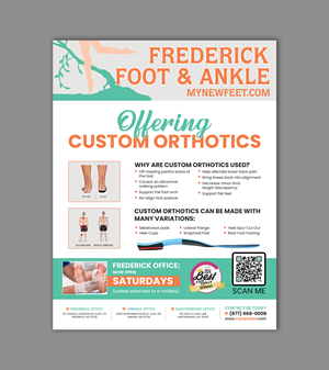 Flyer Design by debdesign for Frederick Foot & Ankle | Design: #35342701