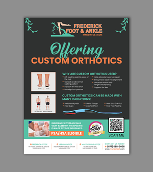 Flyer Design by debdesign for Frederick Foot & Ankle | Design: #35343047