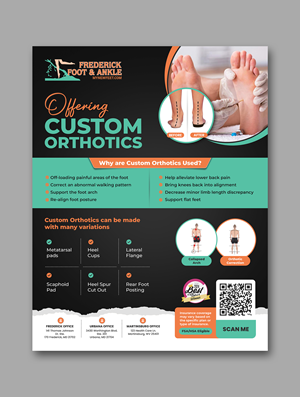 Flyer Design by debdesign for Frederick Foot & Ankle | Design: #35343670