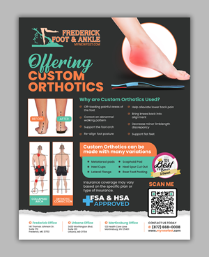 Flyer Design by debdesign for Frederick Foot & Ankle | Design: #35344026