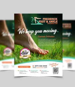Flyer Design by Valtti Design for Frederick Foot & Ankle | Design #35342849