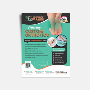 Flyer Design by JanuXart for Frederick Foot & Ankle | Design: #35343518
