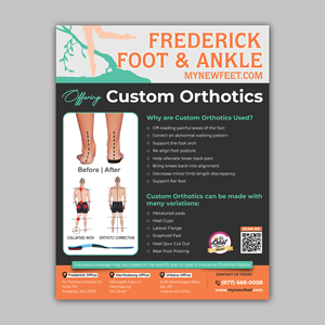 Flyer Design by Bidita Saha for Frederick Foot & Ankle | Design: #35345383