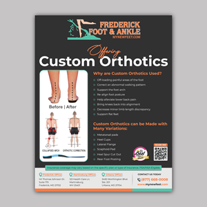 Flyer Design by Bidita Saha for Frederick Foot & Ankle | Design: #35345624