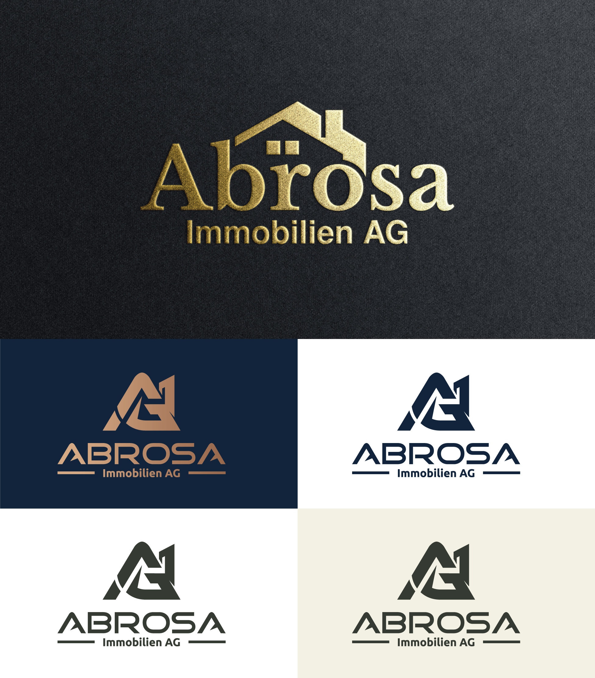 Logo Design by StromDesignHub for Abrosa Immobilien AG | Design #35345599