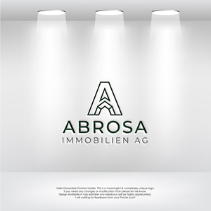 Diseño de Logo por LogoEon para Abrosa Immobilien AG | Diseño: #35344812