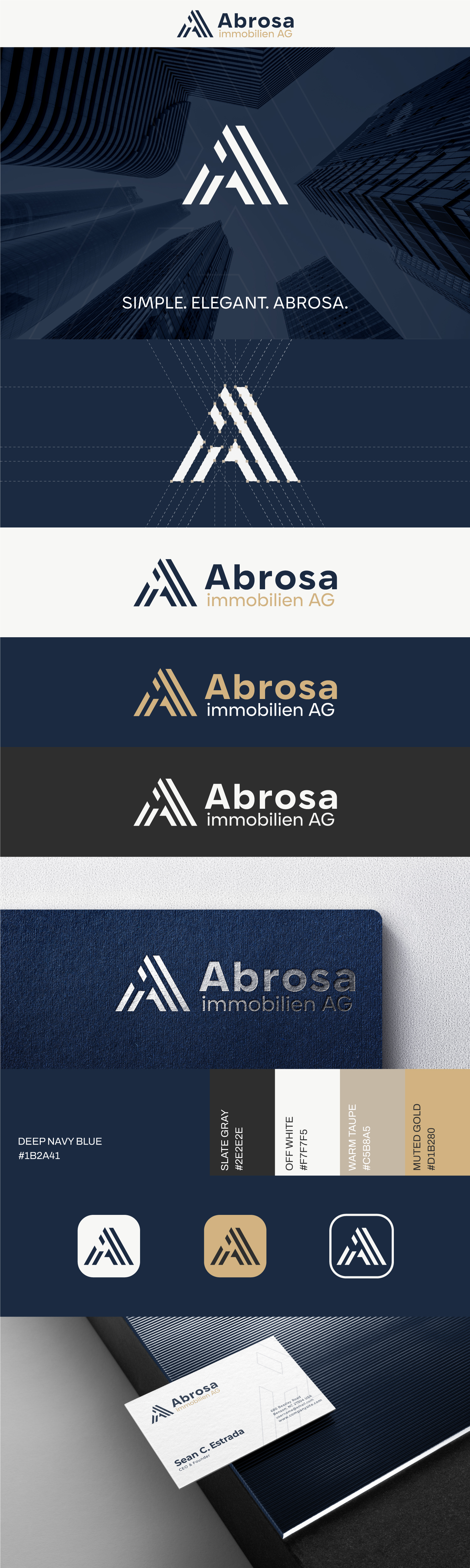 Logo-Design von Will M. für Abrosa Immobilien AG | Design #35373569