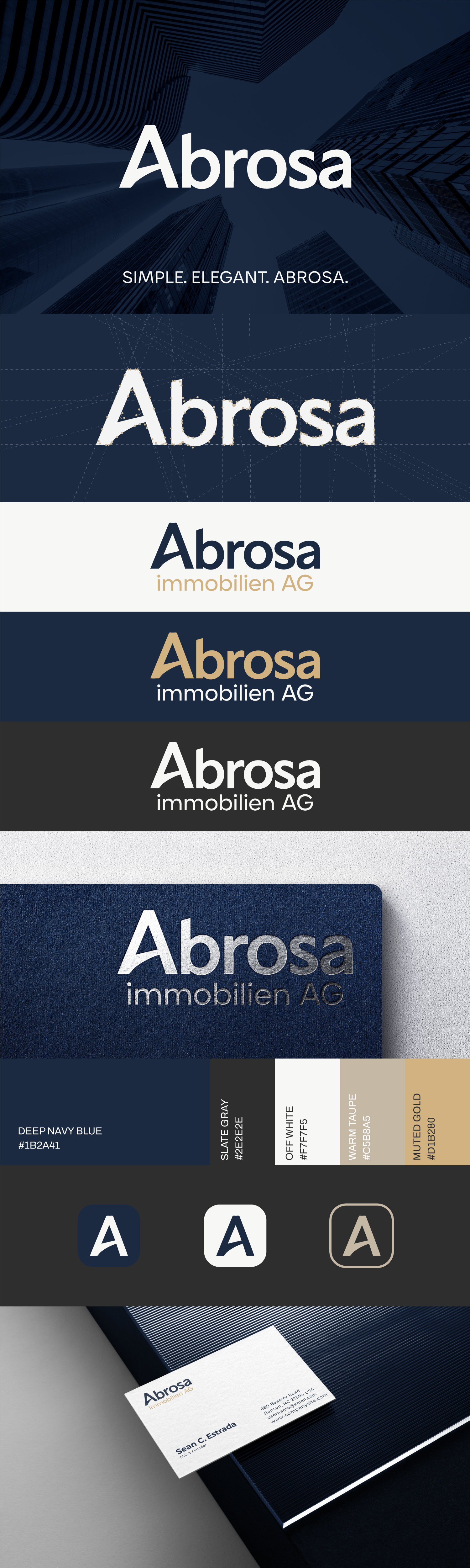 Diseño de Logo por Will M. para Abrosa Immobilien AG | Diseño #35378167