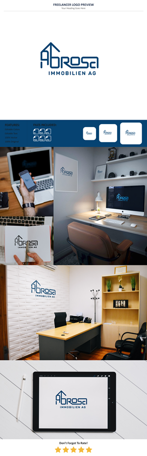 Logo-Design von VectorForge für Abrosa Immobilien AG | Design: #35406272