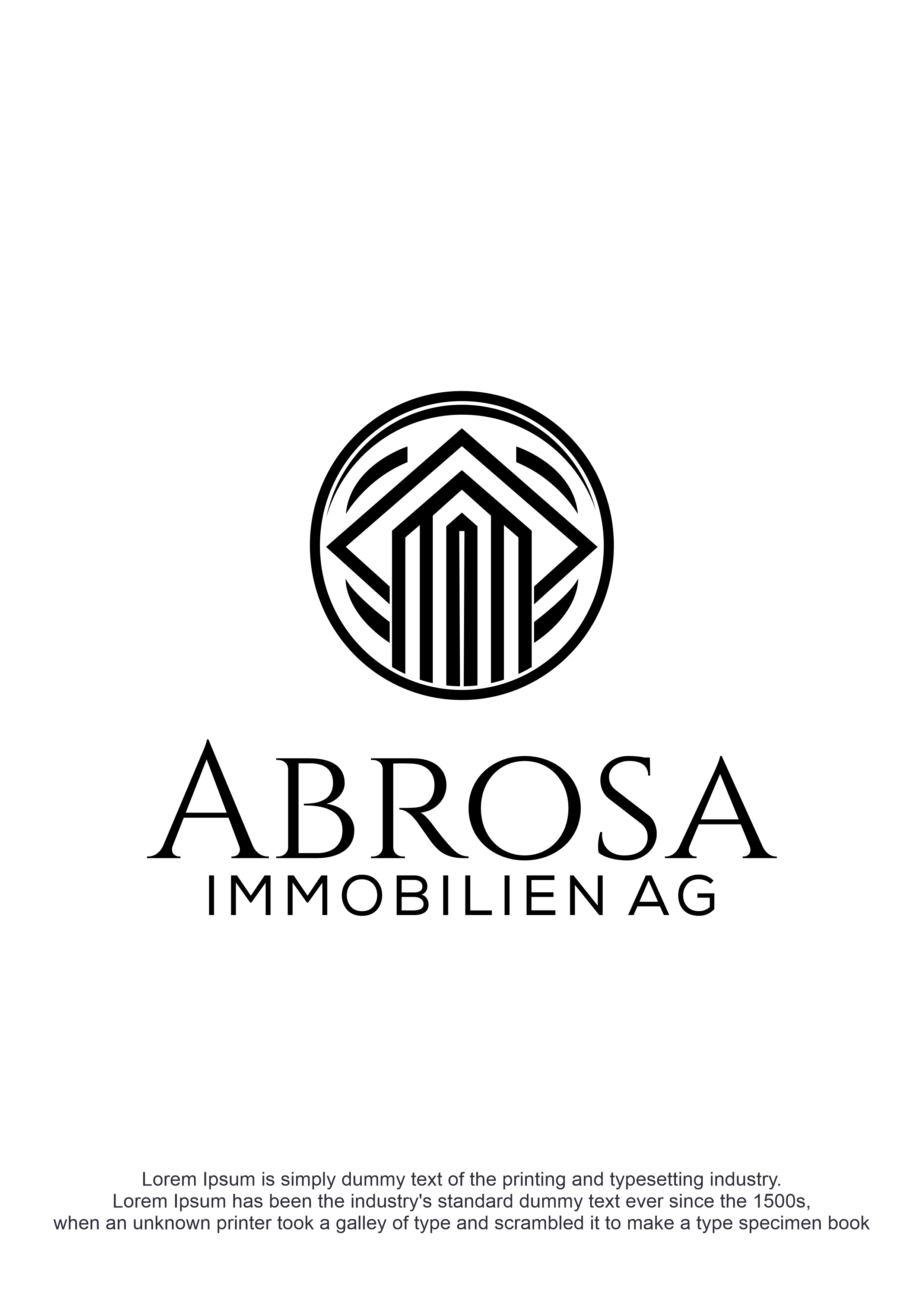Logo-Design von Abigaill_design für Abrosa Immobilien AG | Design #35342021