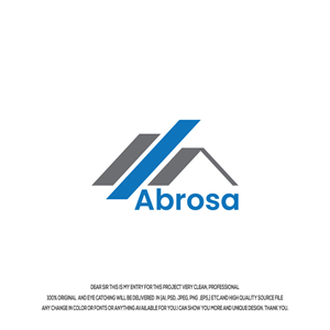 Logo-Design von Hossainlogo324 für Abrosa Immobilien AG | Design: #35389927