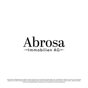 Design de Logo par ScoreStriver pour Abrosa Immobilien AG | Design : #35378054