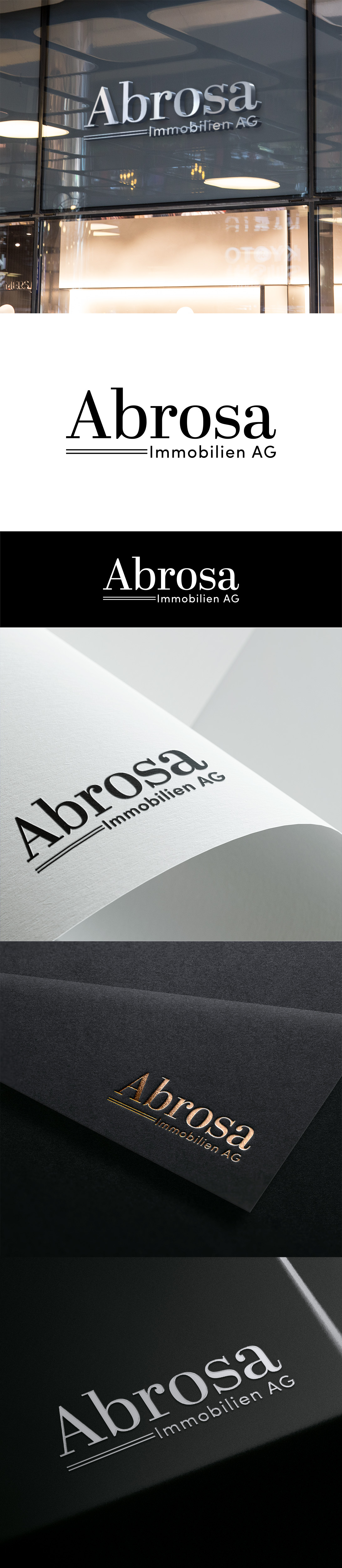 Logo Design by ScoreStriver for Abrosa Immobilien AG | Design #35378094