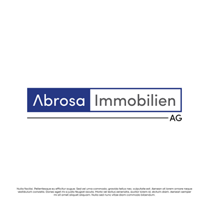 Design de Logo par ScoreStriver pour Abrosa Immobilien AG | Design : #35378149