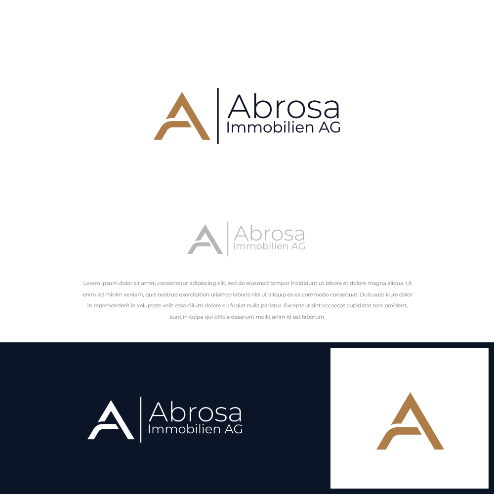 Design de Logo par Awaiz786 pour Abrosa Immobilien AG | Design #35384218