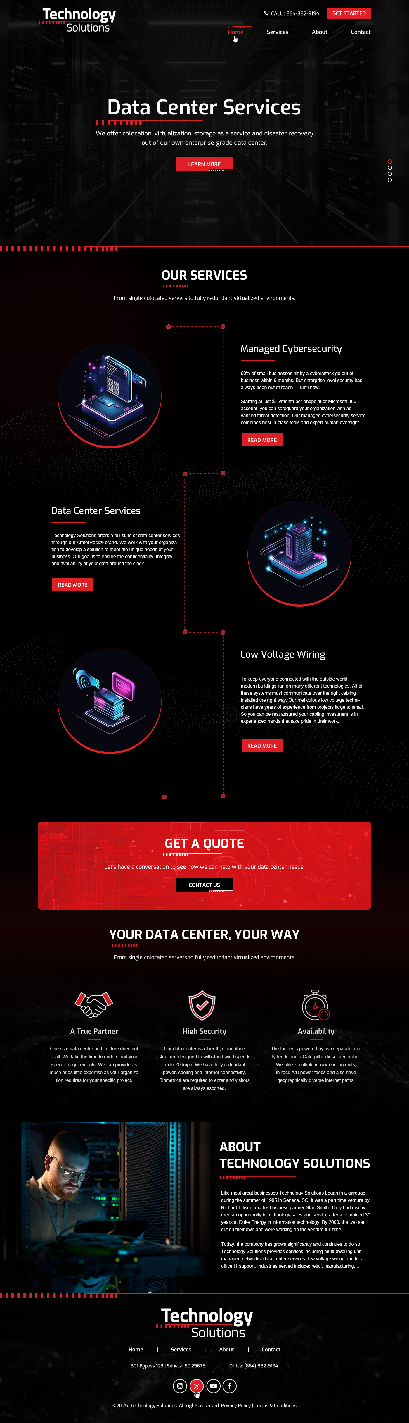 Web Design by Creative Capture for Technology Solutions of SC Inc | Design #35356383