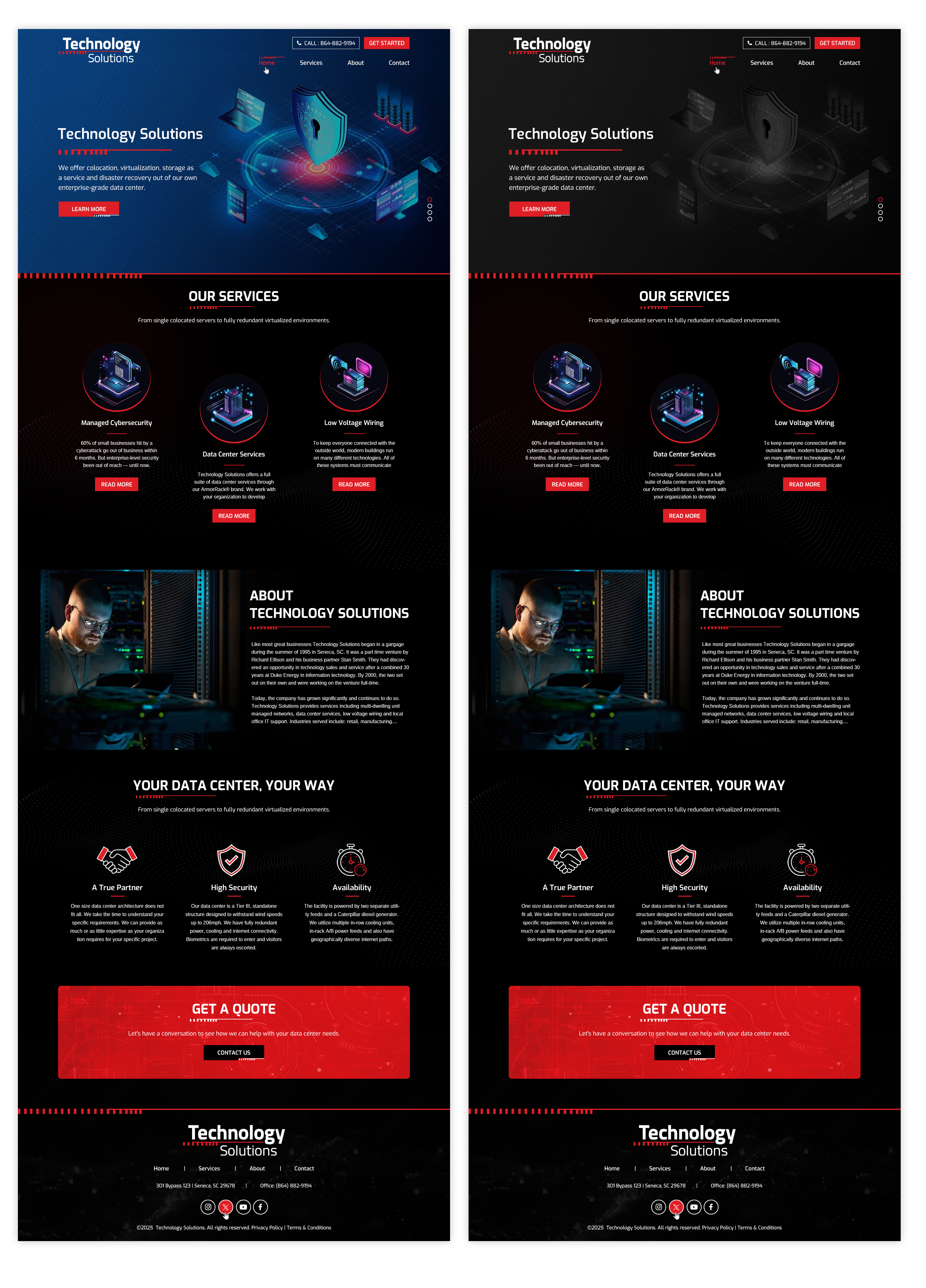 Web Design by Creative Capture for Technology Solutions of SC Inc | Design #35360845
