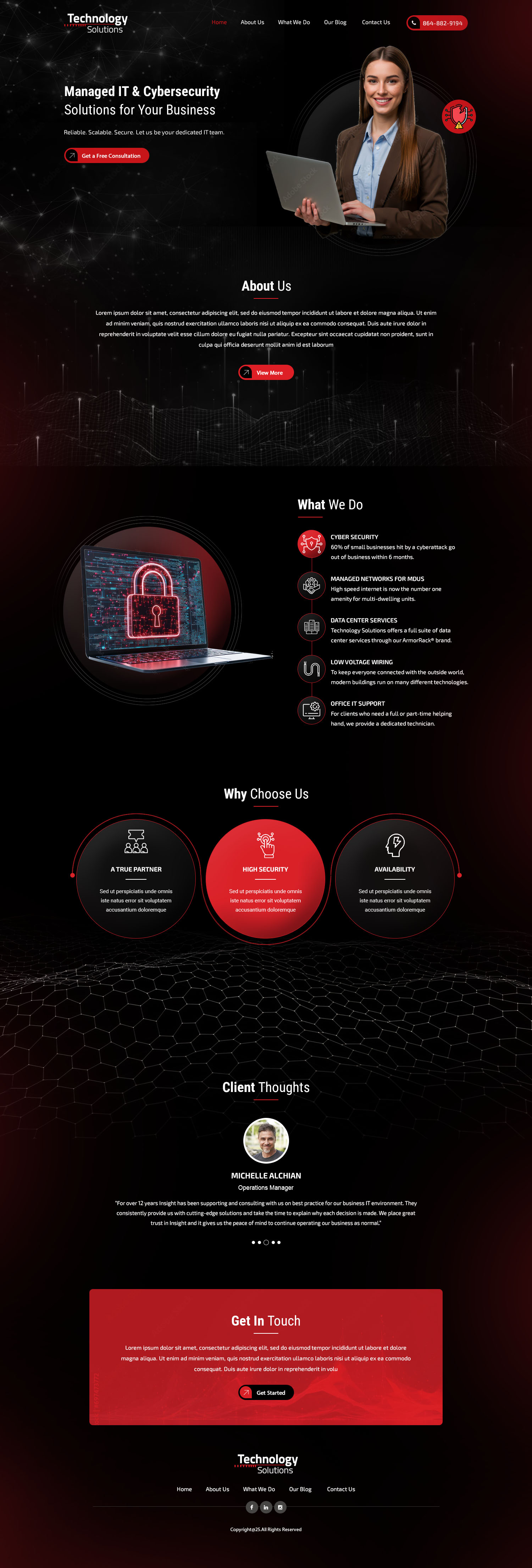 Web Design by Designertecnoz. for Technology Solutions of SC Inc | Design #35360625