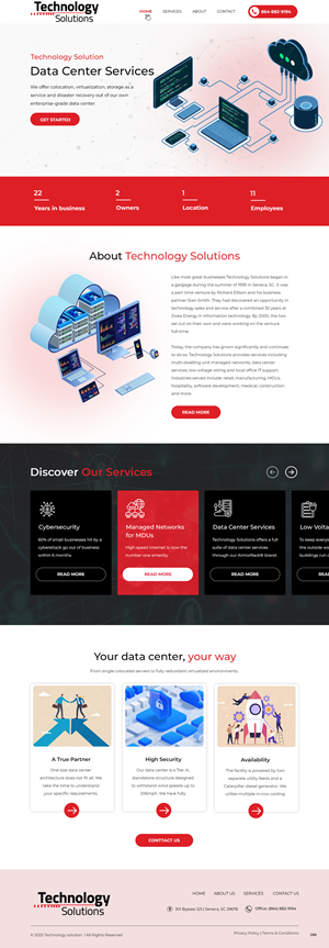 Web Design by pb for Technology Solutions of SC Inc | Design: #35345899