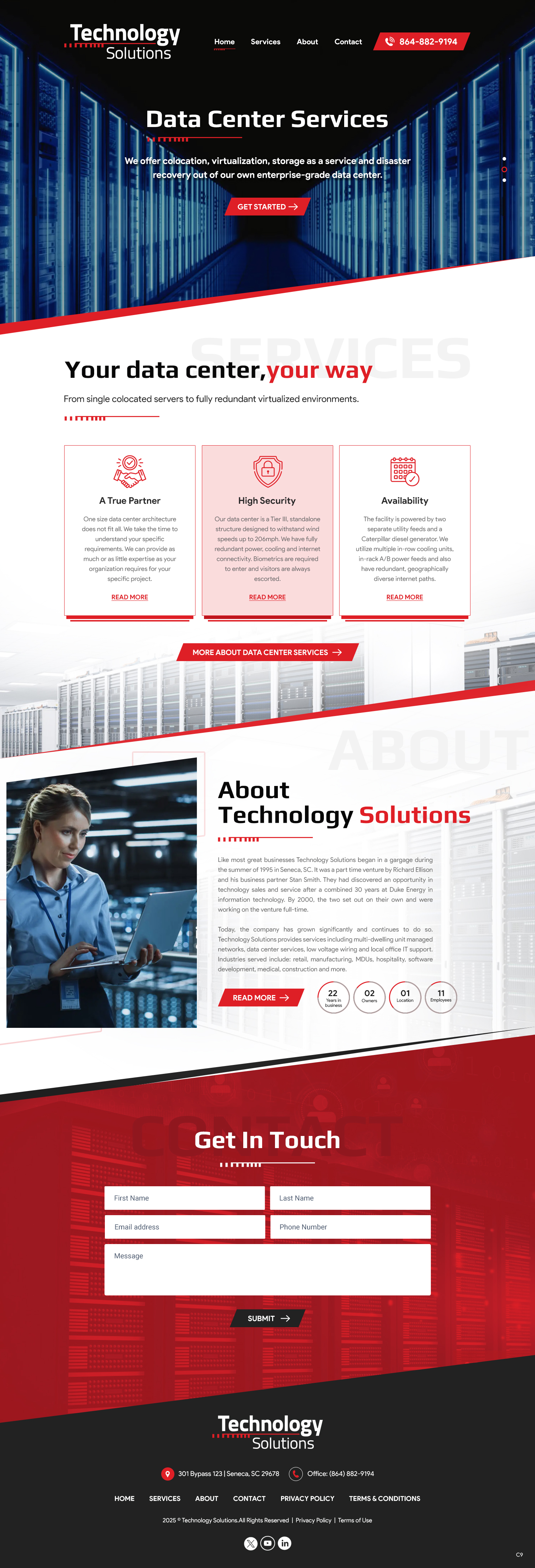 Web Design by pb for Technology Solutions of SC Inc | Design #35345900