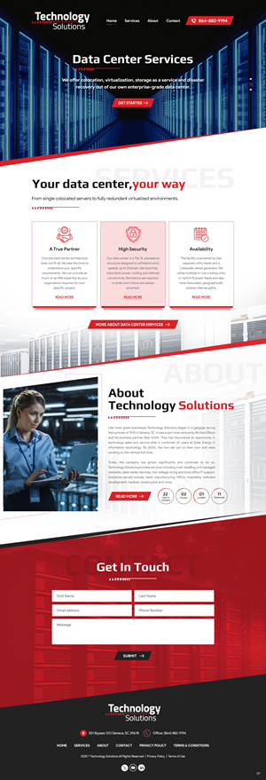 Web Design by pb for Technology Solutions of SC Inc | Design: #35345900