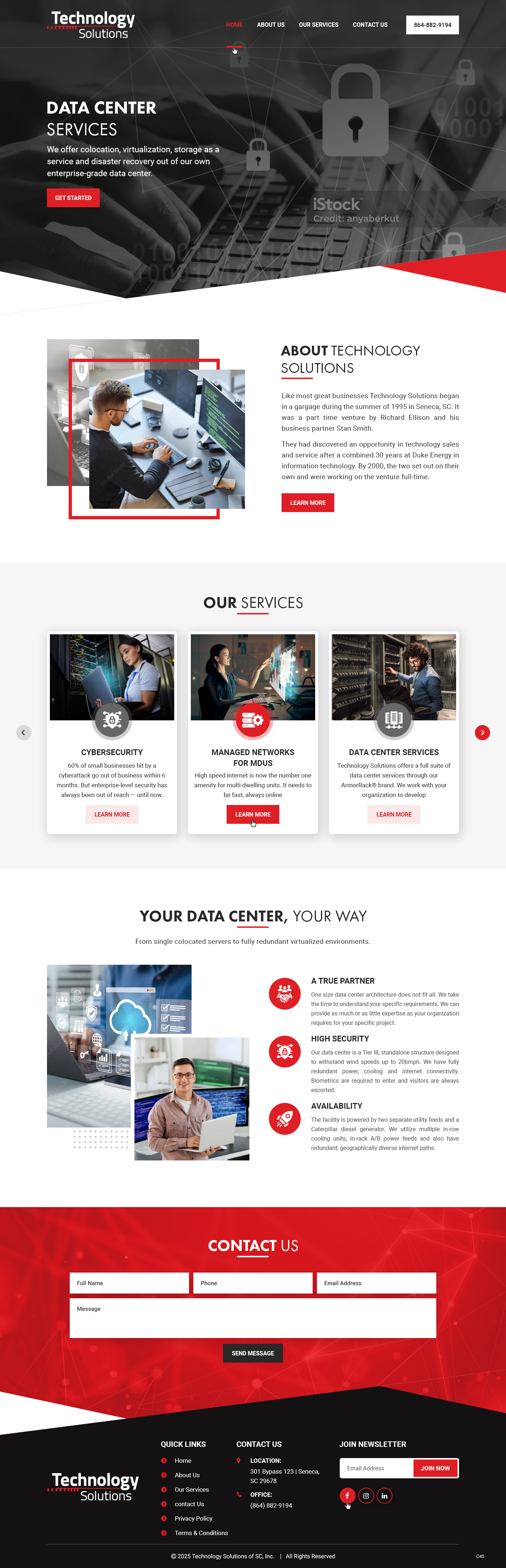 Web Design by pb for Technology Solutions of SC Inc | Design #35345901