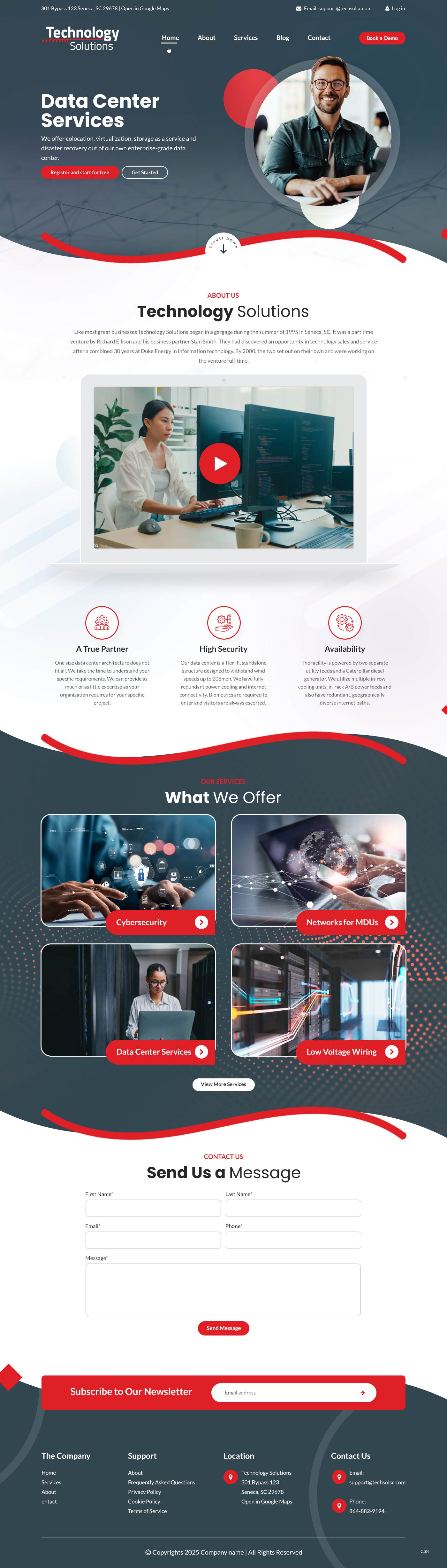 Web Design by pb for Technology Solutions of SC Inc | Design #35345902