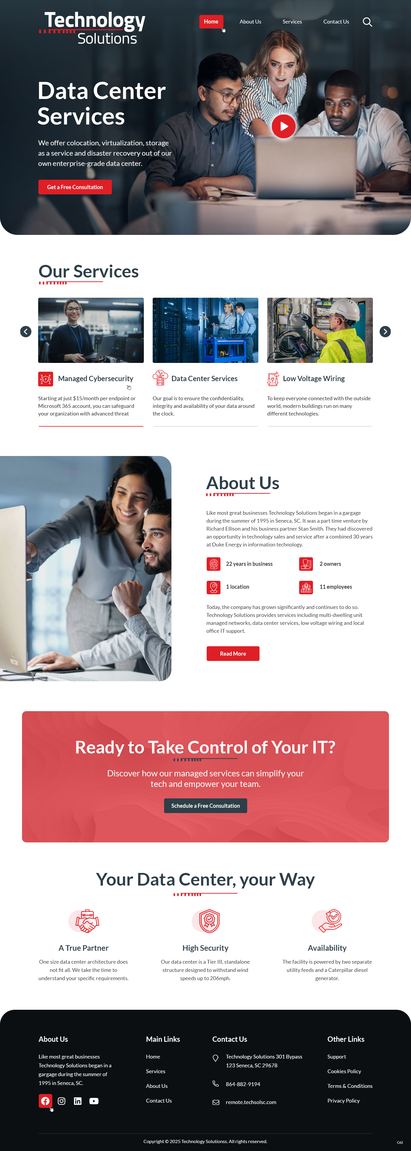 Web Design by pb for Technology Solutions of SC Inc | Design #35345904