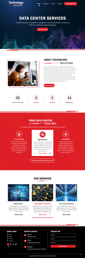Web Design by pb for Technology Solutions of SC Inc | Design: #35345905
