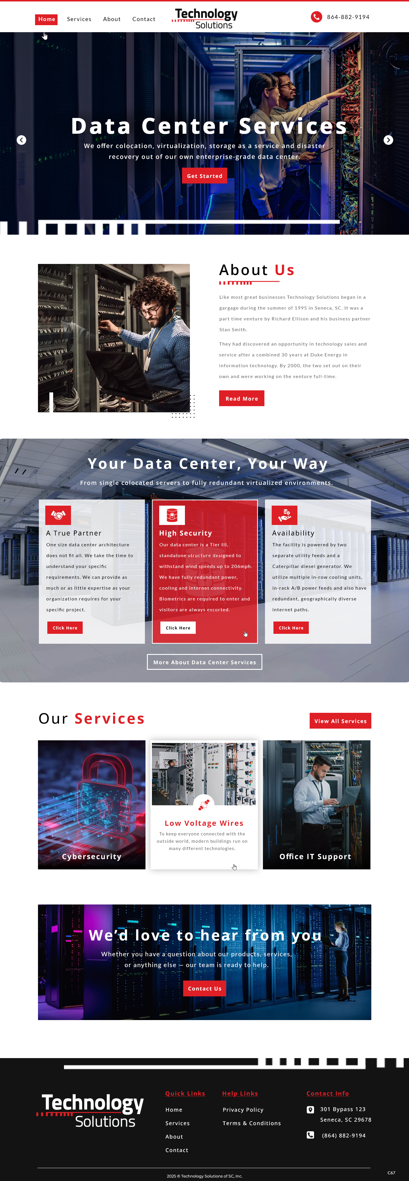 Web Design by pb for Technology Solutions of SC Inc | Design #35345907