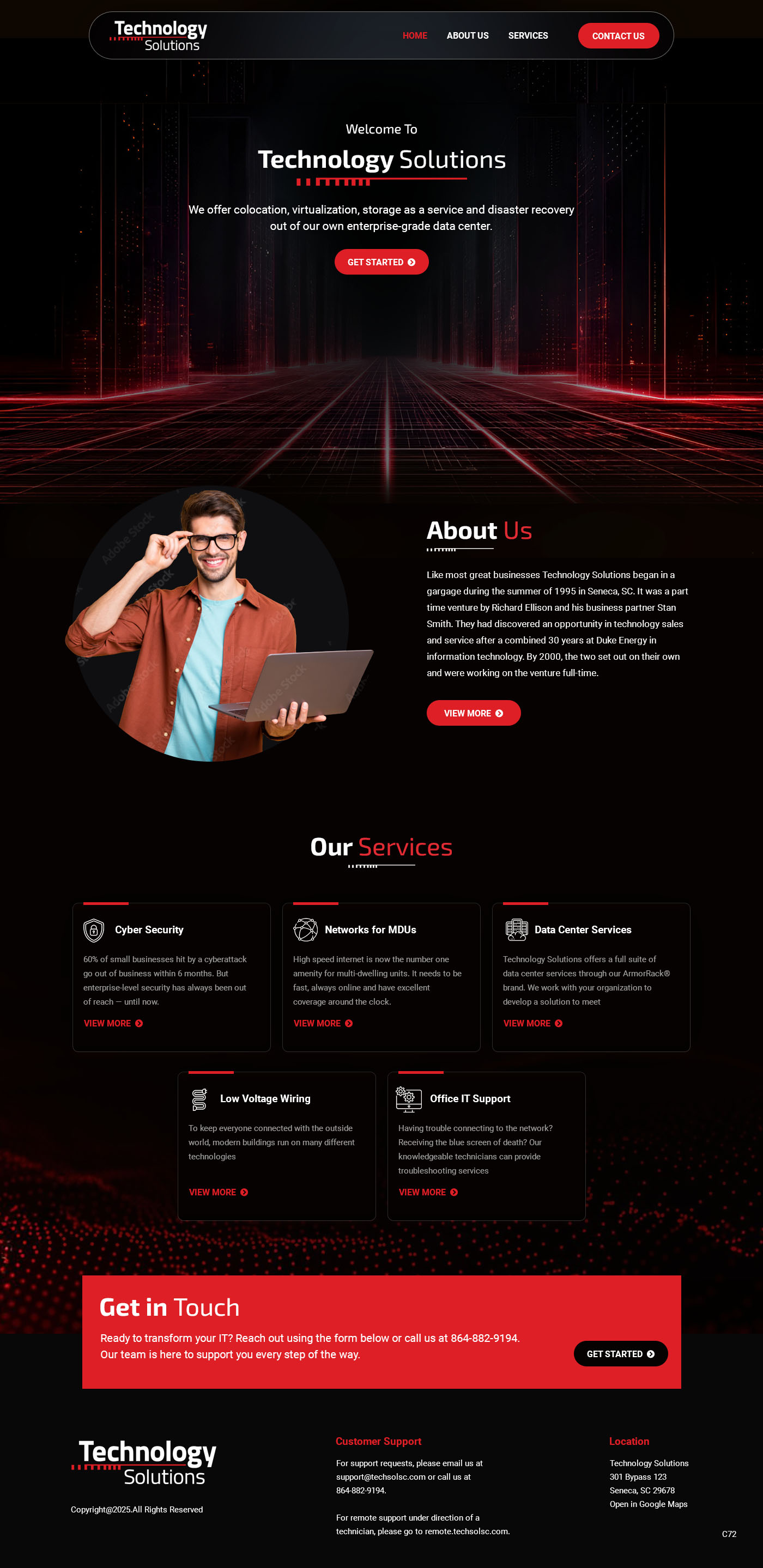 Web Design by pb for Technology Solutions of SC Inc | Design #35345913