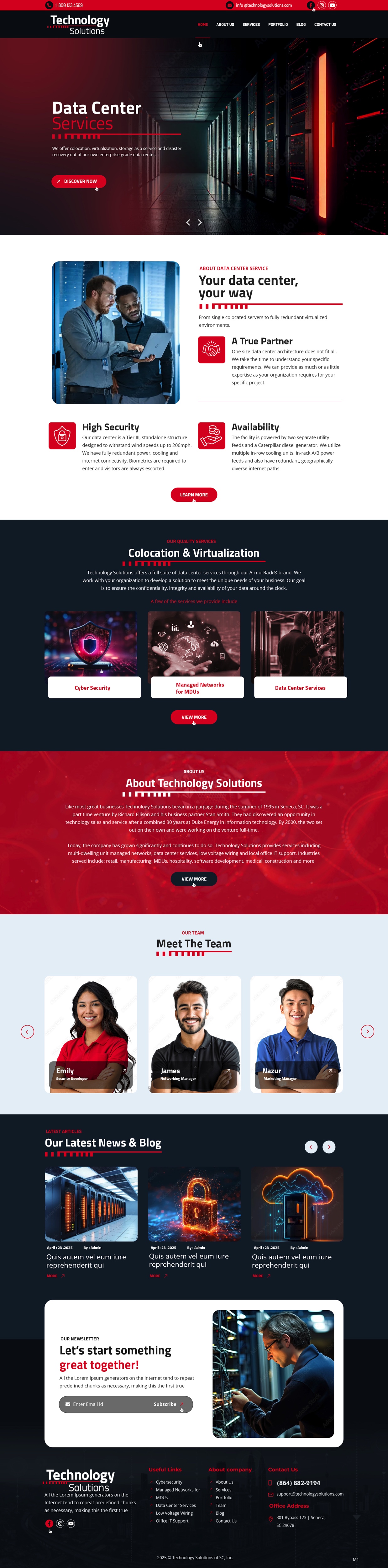 Web Design by pb for Technology Solutions of SC Inc | Design #35345914
