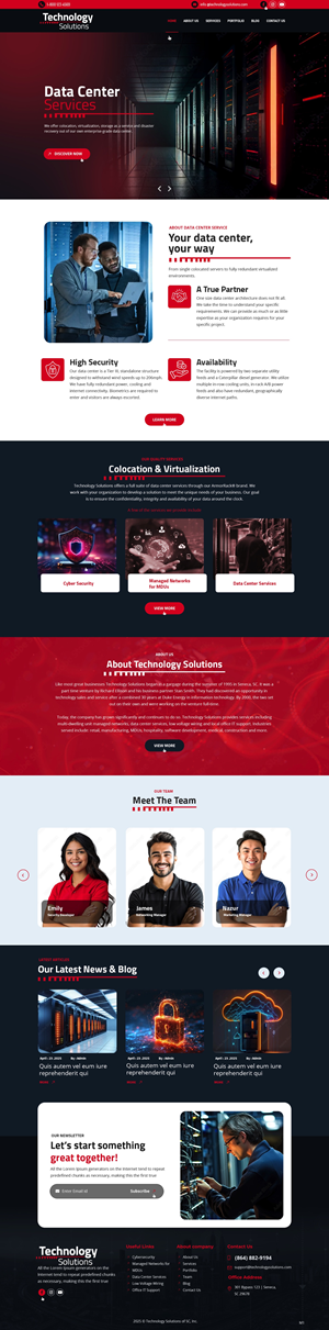 Web Design by pb for Technology Solutions of SC Inc | Design: #35345914