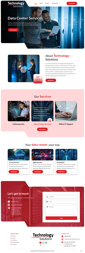 Web Design by pb for Technology Solutions of SC Inc | Design: #35345915