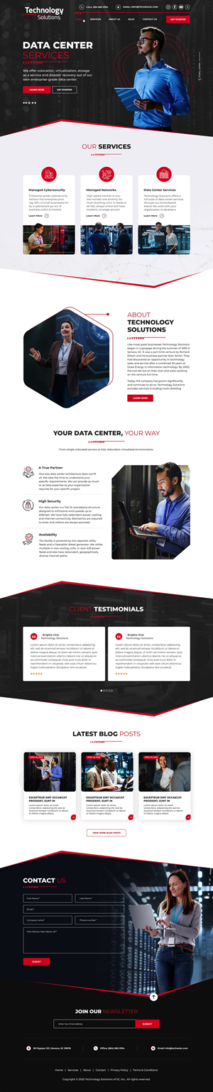 Web Design by pb for Technology Solutions of SC Inc | Design: #35345917