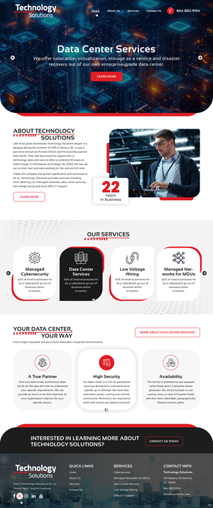 Web Design by pb for Technology Solutions of SC Inc | Design: #35345918