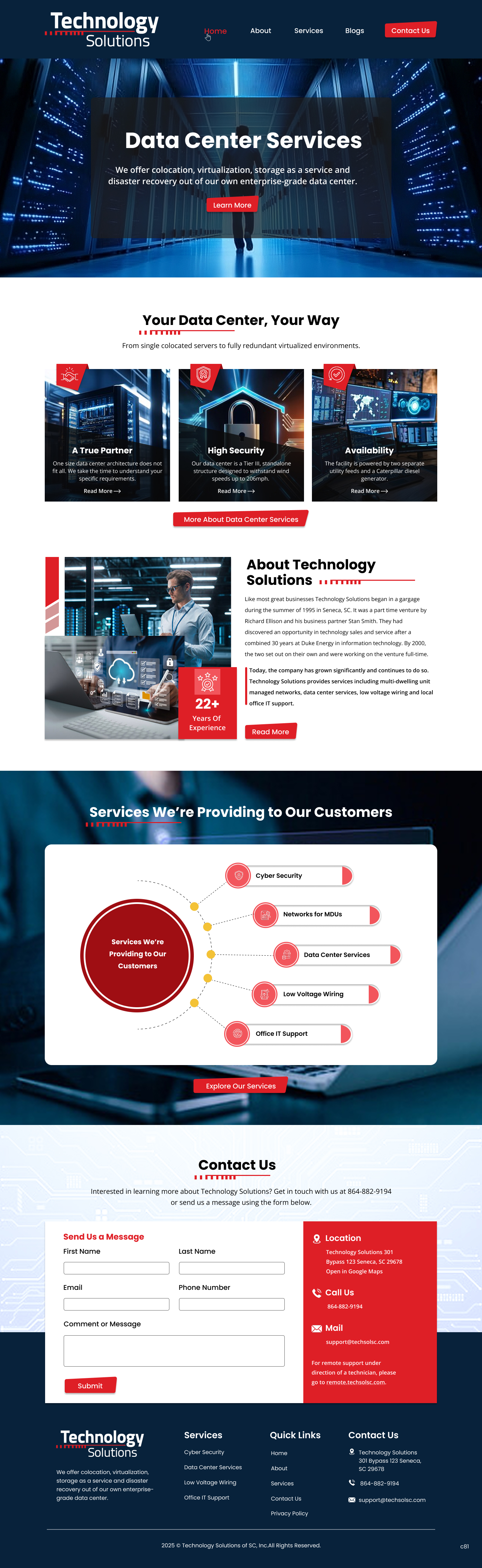 Web Design by pb for Technology Solutions of SC Inc | Design #35353651