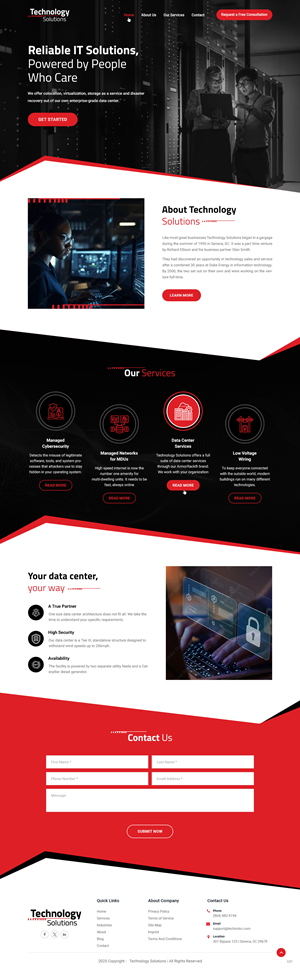 Web Design by pb for Technology Solutions of SC Inc | Design: #35353652