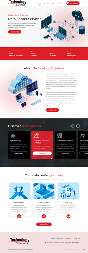Web Design by pb for Technology Solutions of SC Inc | Design: #35353653
