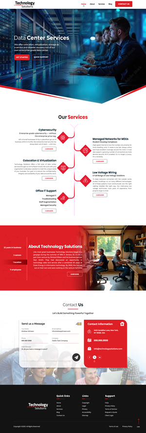 Web Design by pb for Technology Solutions of SC Inc | Design: #35353654