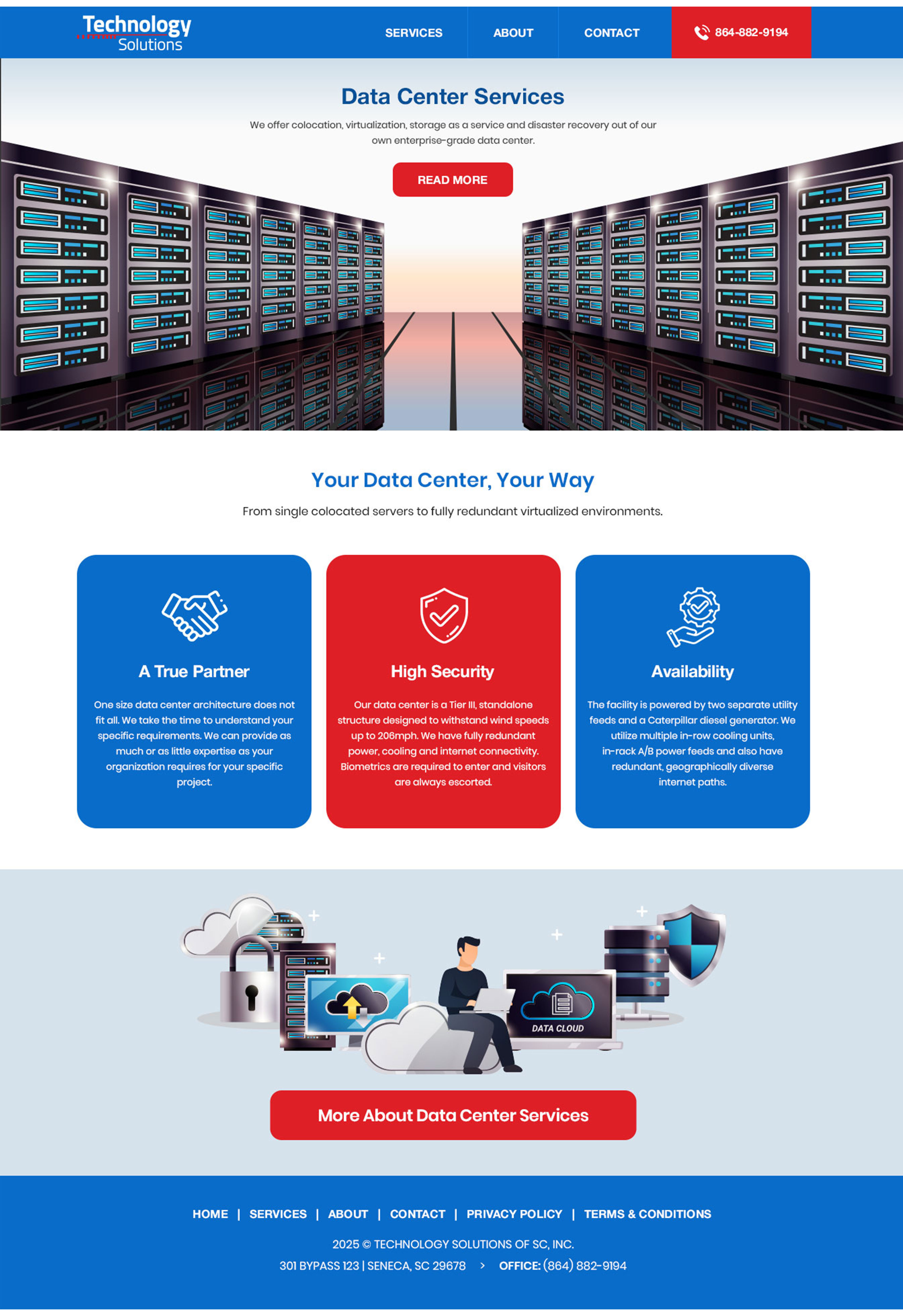 Web Design by rainbowmagic2017 for Technology Solutions of SC Inc | Design #35349796