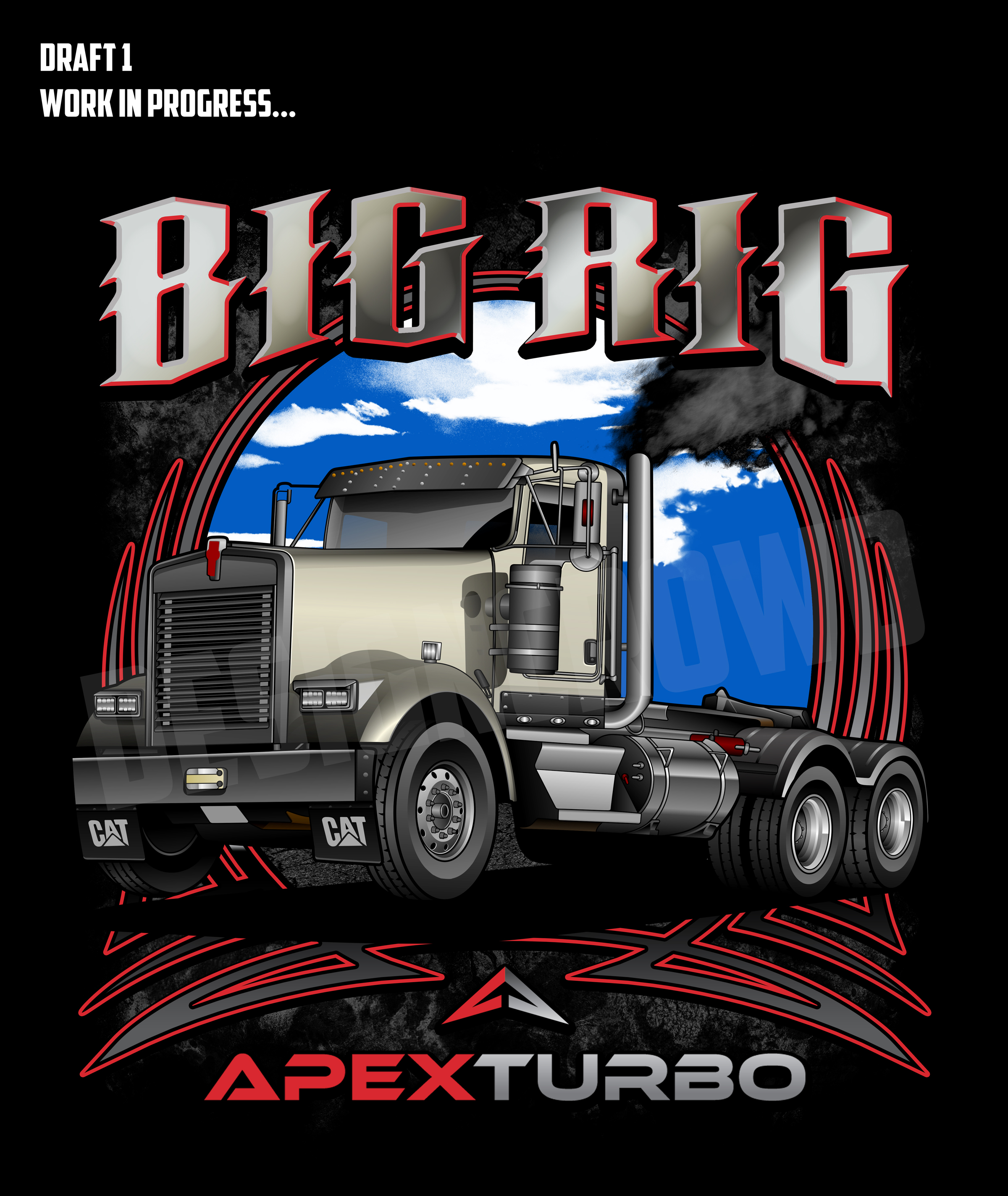 T-shirt Design by el_shekoo7 for ApexTurbo LLC | Design #35347739