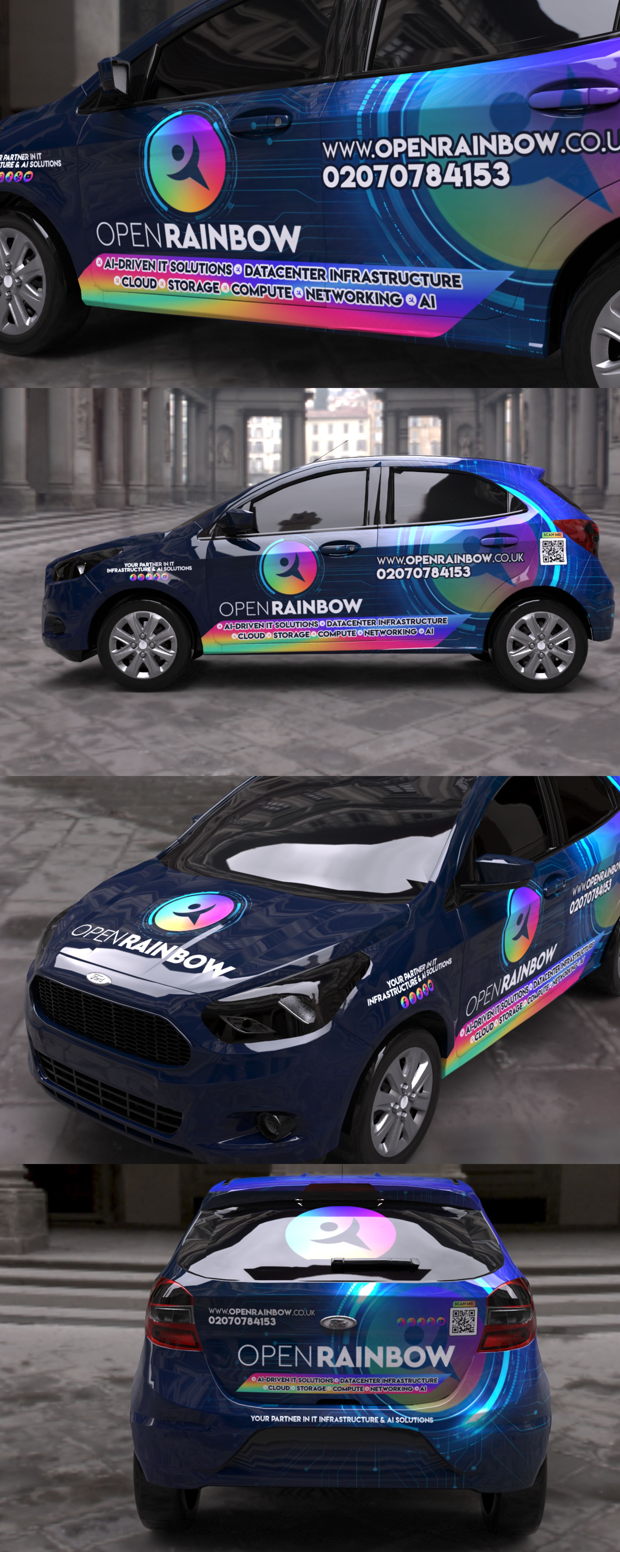 Car Wrap Design by VEDG for Open Rainbow Ltd | Design #35392270