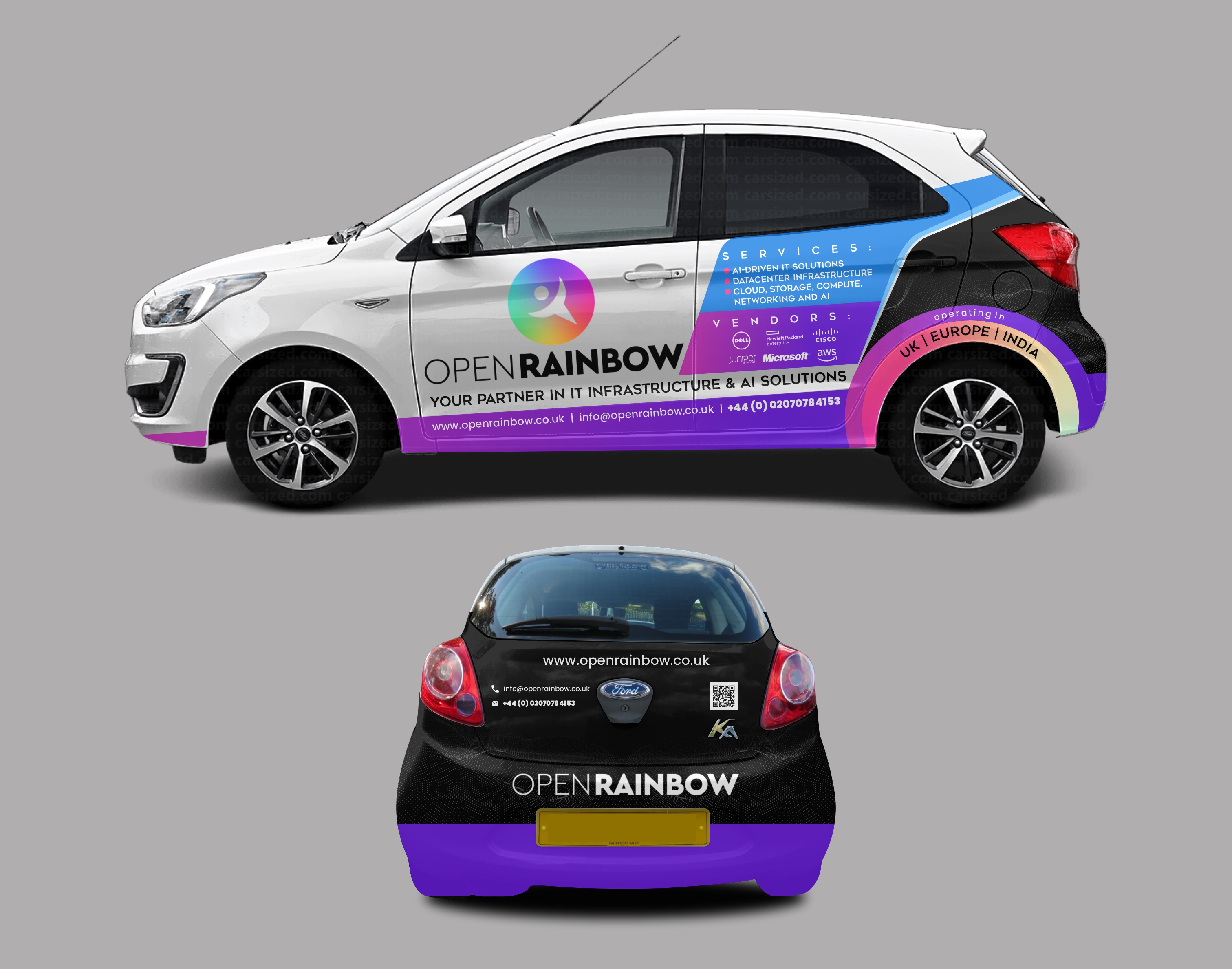 Car Wrap Design by erikdesign for Open Rainbow Ltd | Design #35367780