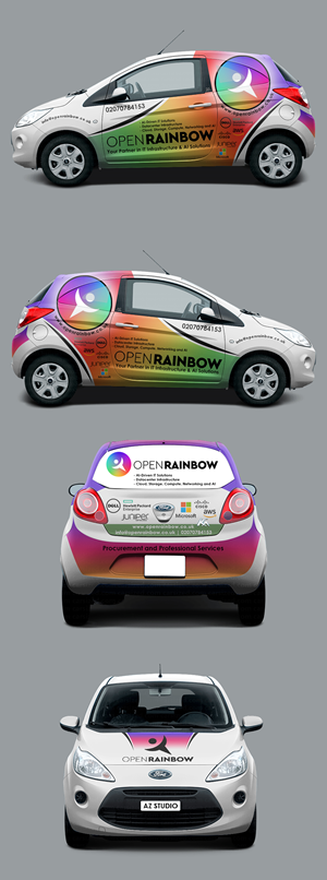 Car Wrap Design by AZ_Studio for Open Rainbow Ltd | Design #35376202