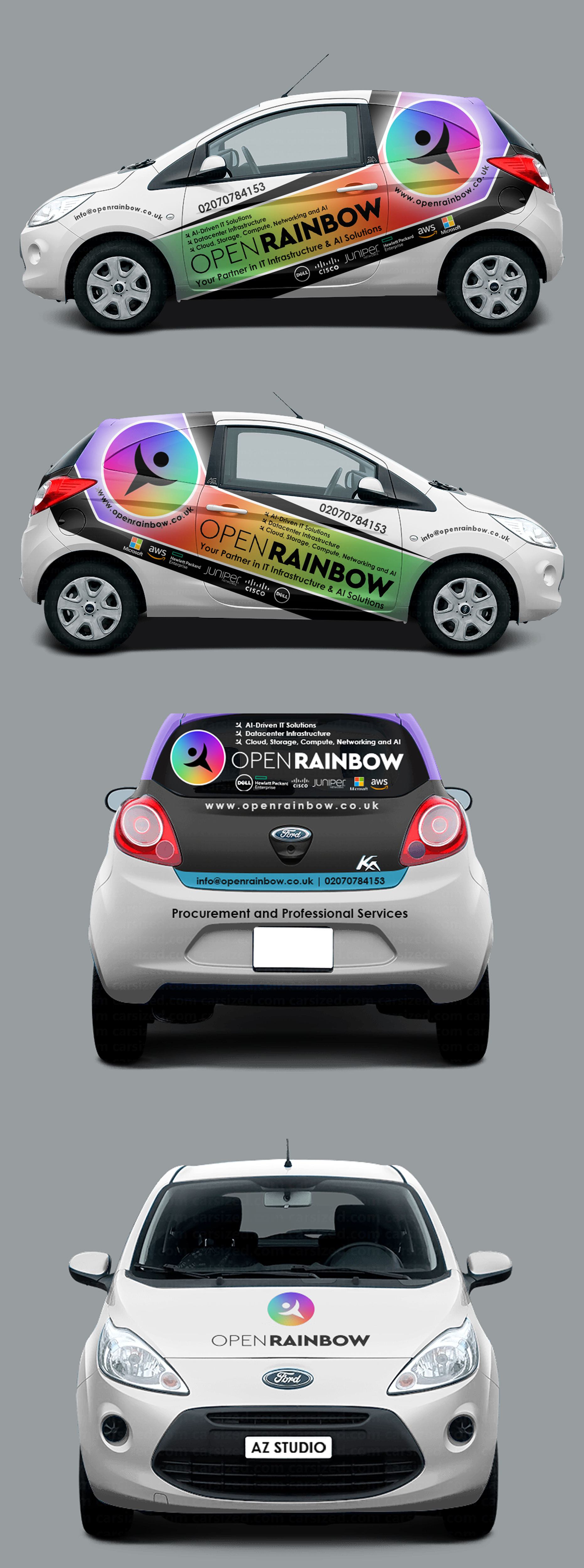 Car Wrap-Design von AZ_Studio für Open Rainbow Ltd | Design #35386377