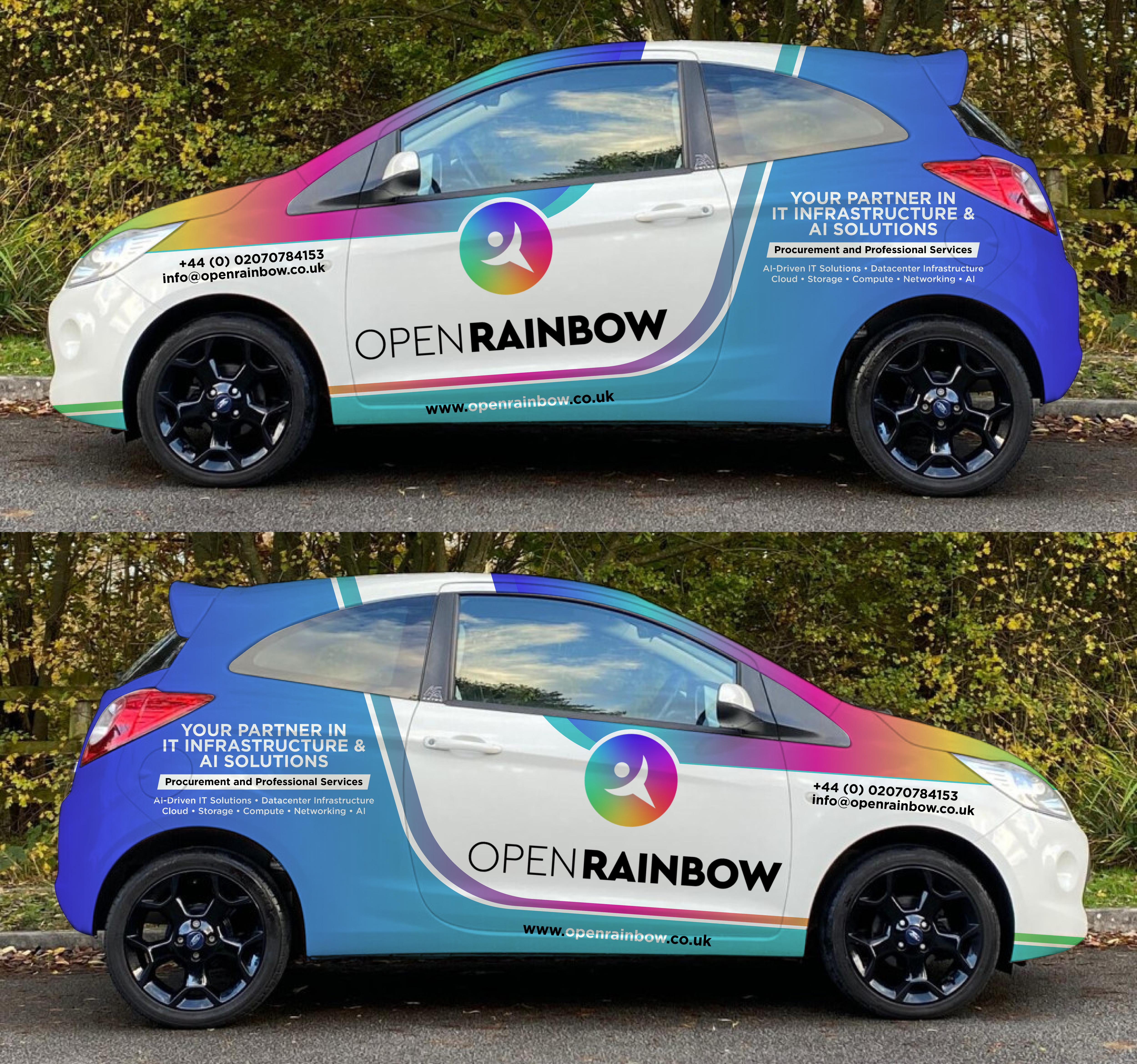 Car Wrap Design by VCreativeidea for Open Rainbow Ltd | Design #35397058