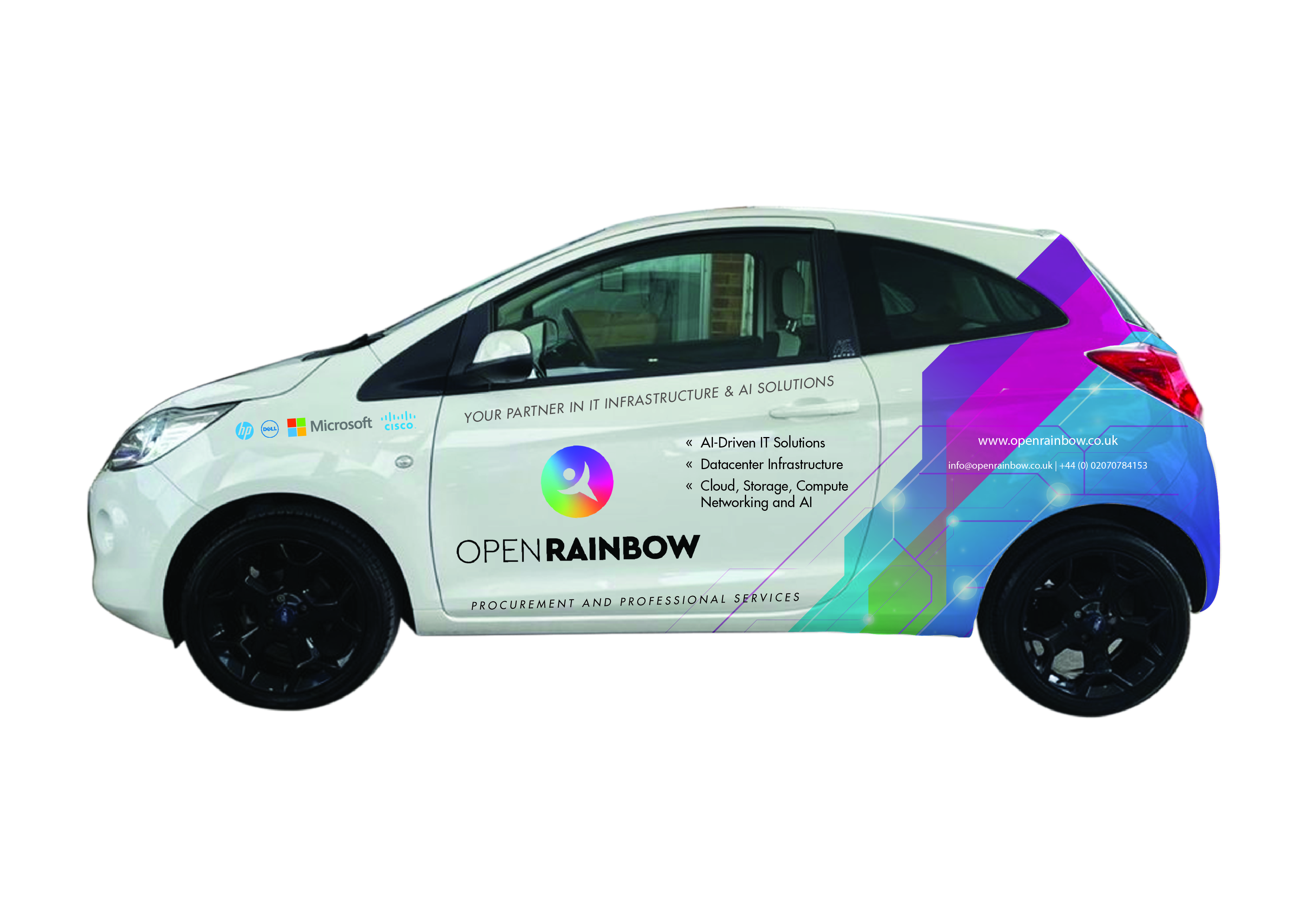 Car Wrap Design by GMWIRE for Open Rainbow Ltd | Design #35382941