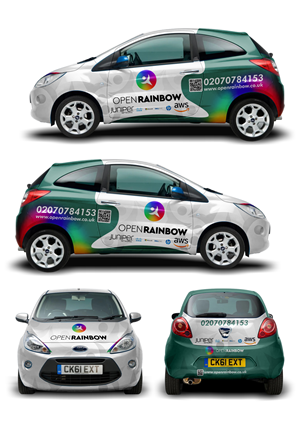 Car Wrap Design by websmartusa for Open Rainbow Ltd | Design #35365920