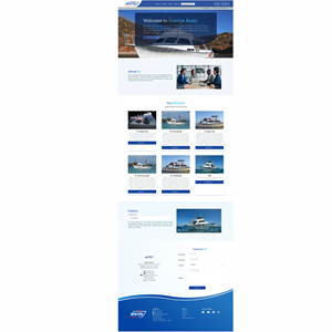 Web-Design von Rudistudio für Newton Custom Boats | Design #35387487